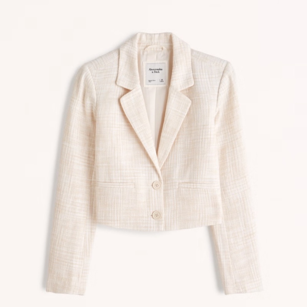 Abercrombie Cropped Tweed Blazer